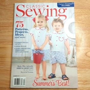 Classic Sewing Magazine with Envelope Summer 2019